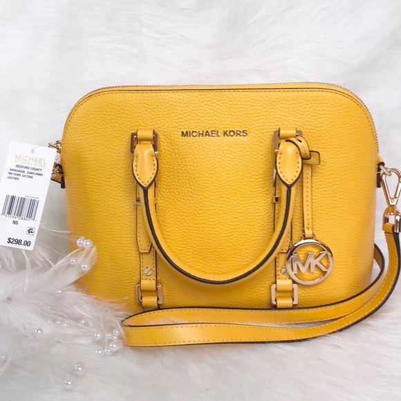 🌻New Michael Kors 🌻Sunflower Bedford Legacy Dome